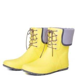 YELLOW COACHELLA MID RAIN BOOTS
